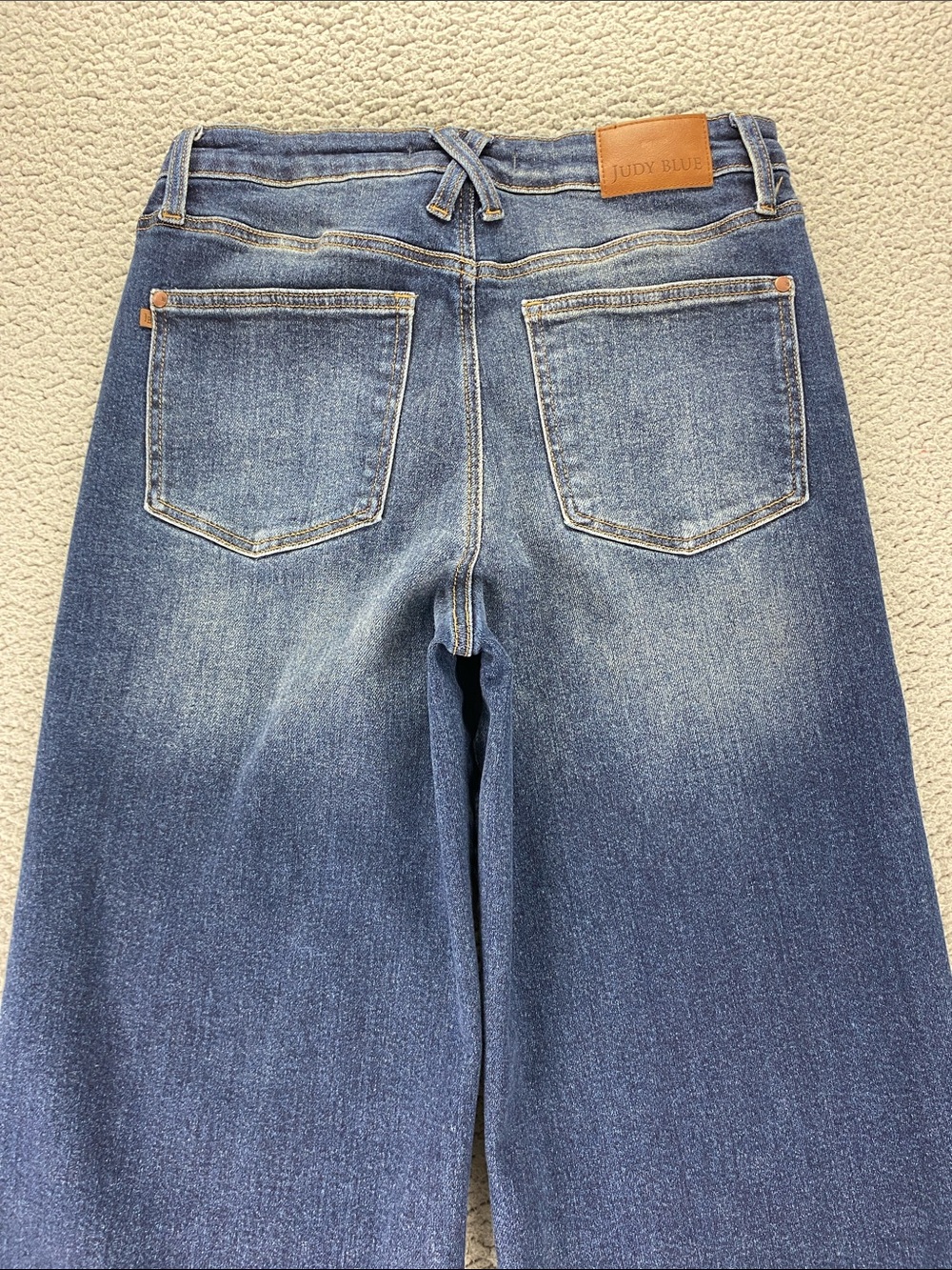 Judy Blue Women High Rise Wide Leg Dark Wash Tummy Control Jeans | Size: 11/30 - Picture 7 of 15